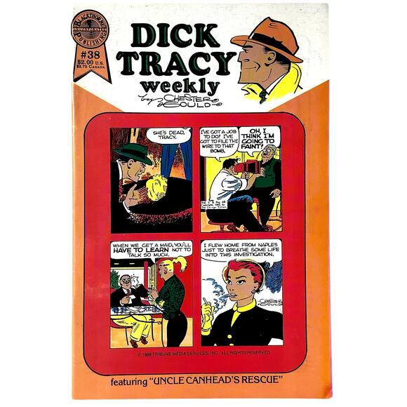 Dick Tracy Monthly #38, 1953 Reprints, June 1988, Blackthorne Comics, NM 9.4 - Picture 2 of 5